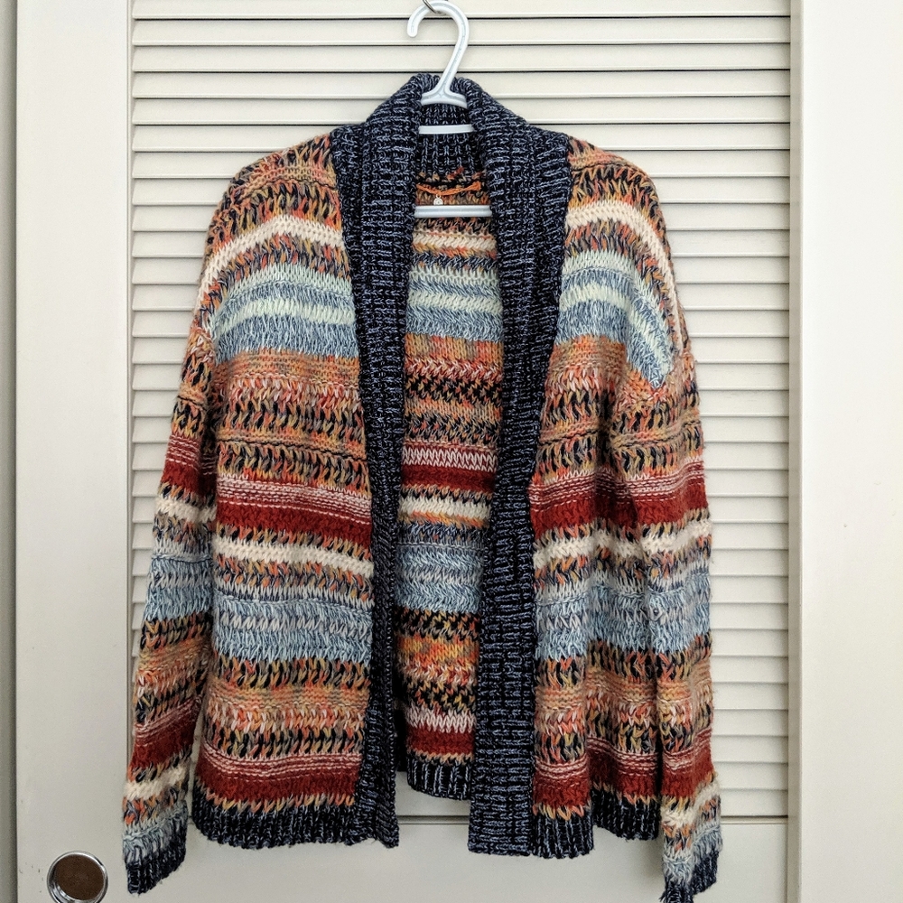 Anthropologie Knitted & Knotted open cardigan